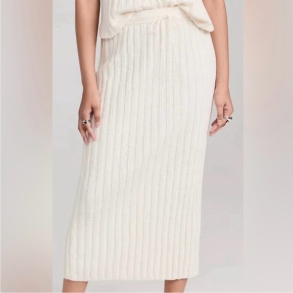 Free People FP Beach Veda Skirt Ribbed Knit, XL - Picture 1 of 9